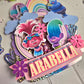 Rainbow Troll Inspired Cake Topper – Personalised Kids Birthday Cake Topper – Colourful Rainbow Birthday Cake Decoration