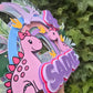 Pink Dino Cake Topper