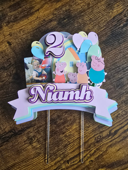 Peppa Pig Cake Topper
