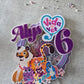 Personalised Vet Girl Cake Topper – Custom Name & Age Birthday Decoration – Animal Vet Theme Cake Topper