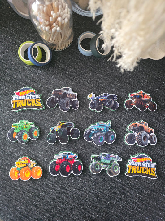 Monster Truck Racing Cupcake Topper Set 🚛🔥