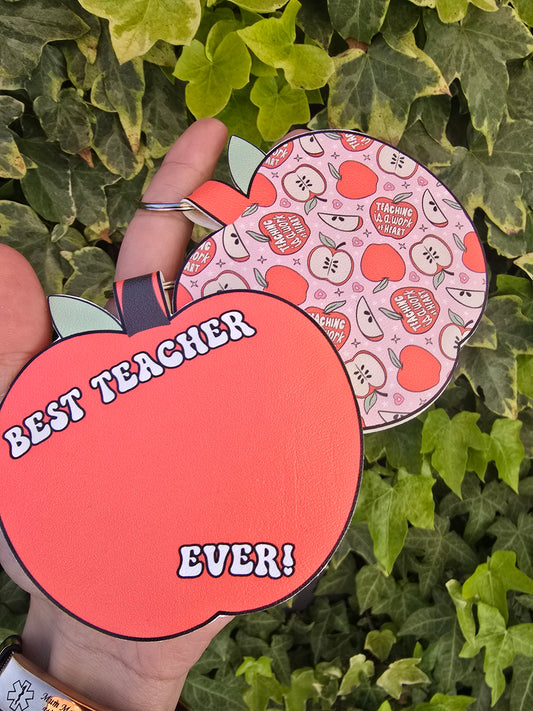 Apple Best Teacher Key Ring