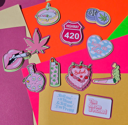 Weed Style 2 Cupcake Toppers