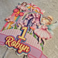 Personalised Fairy Rainbow Cake Topper – Custom Name & Age Birthday Decoration – Pastel Fairy Theme Cake Topper