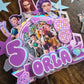 Personalised K-Pop Cake Topper – K-Pop Birthday Cake Topper – Custom Name & Age Birthday Cake Decoration