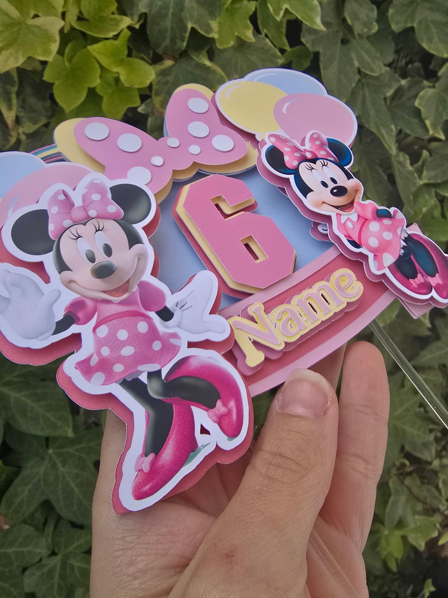 Minie Cake Topper