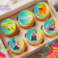 Kids Learning Show Edible Cupcake Toppers – 12 Toddler Birthday Cupcake Decorations – Icing Sheet or Rice Paper Edible Cake Toppers