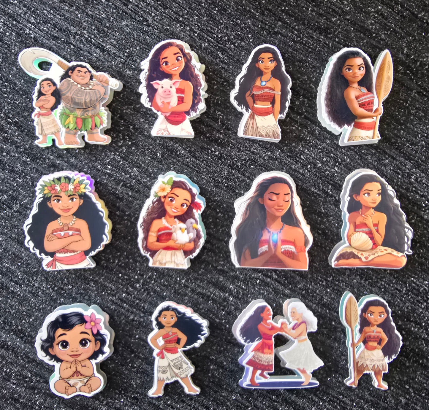 Island Princess Inspired Cupcake Topper Set 🌺🌊✨
