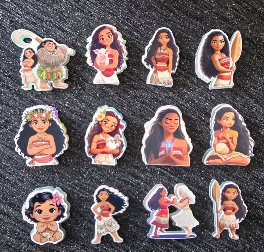 Island Princess Inspired Cupcake Topper Set 🌺🌊✨