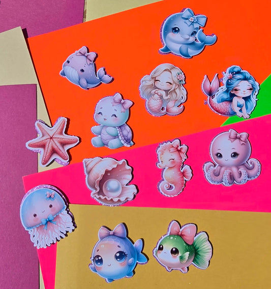 Under The Sea Cupcake Toppers