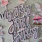 Fairy Cake Topper Set – My Fairy First Birthday Cake Decorations – Pink Fairy Party Cake Toppers – Fairy Theme Birthday