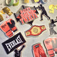 Personalised Boxing Birthday Cake Topper Set – Boxing Theme Cake Decorations – Boxer Birthday Cake Topper