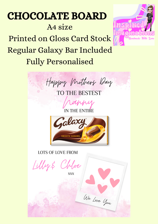 Nanny on Mother's Day Chocolate Board
