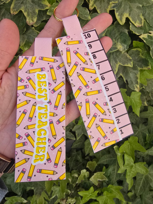 Best Teacher Yellow Pencils Key Fob