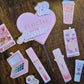 Glam Girl Cake Topper Set - Personalised Name & Age - Makeup Theme Birthday Cake Decorations