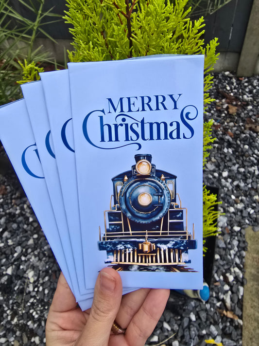 Blue Express Train Money Envelope
