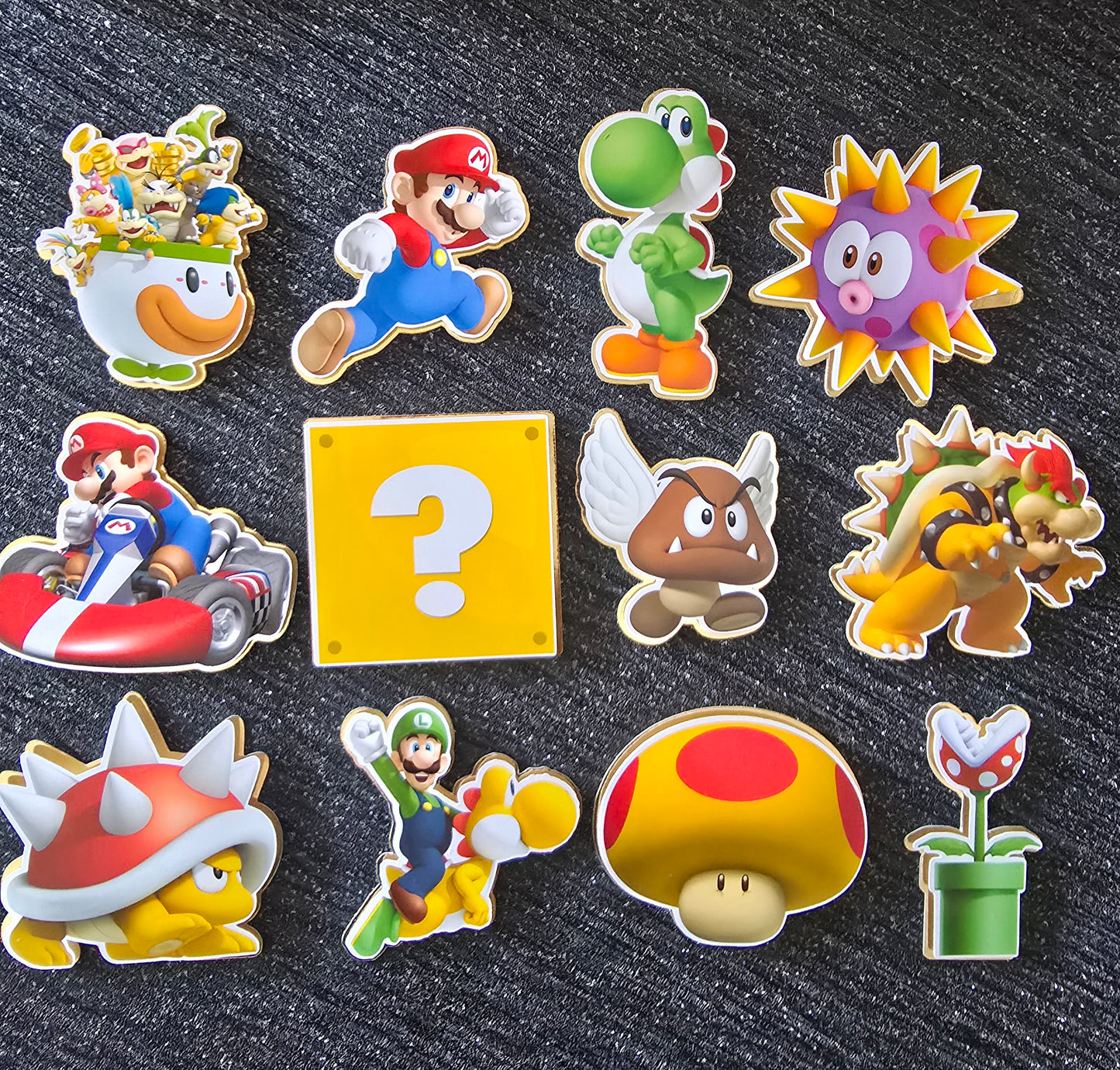 Super Mario Theme Cupcake Topper Set 🍄⭐🎮