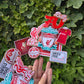 Red Football Cake Topper