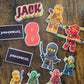 Personalised Ninja Warrior Cake Topper Set – Custom Name & Age Birthday Cake Decorations – Ninja Theme Party Cake Toppers