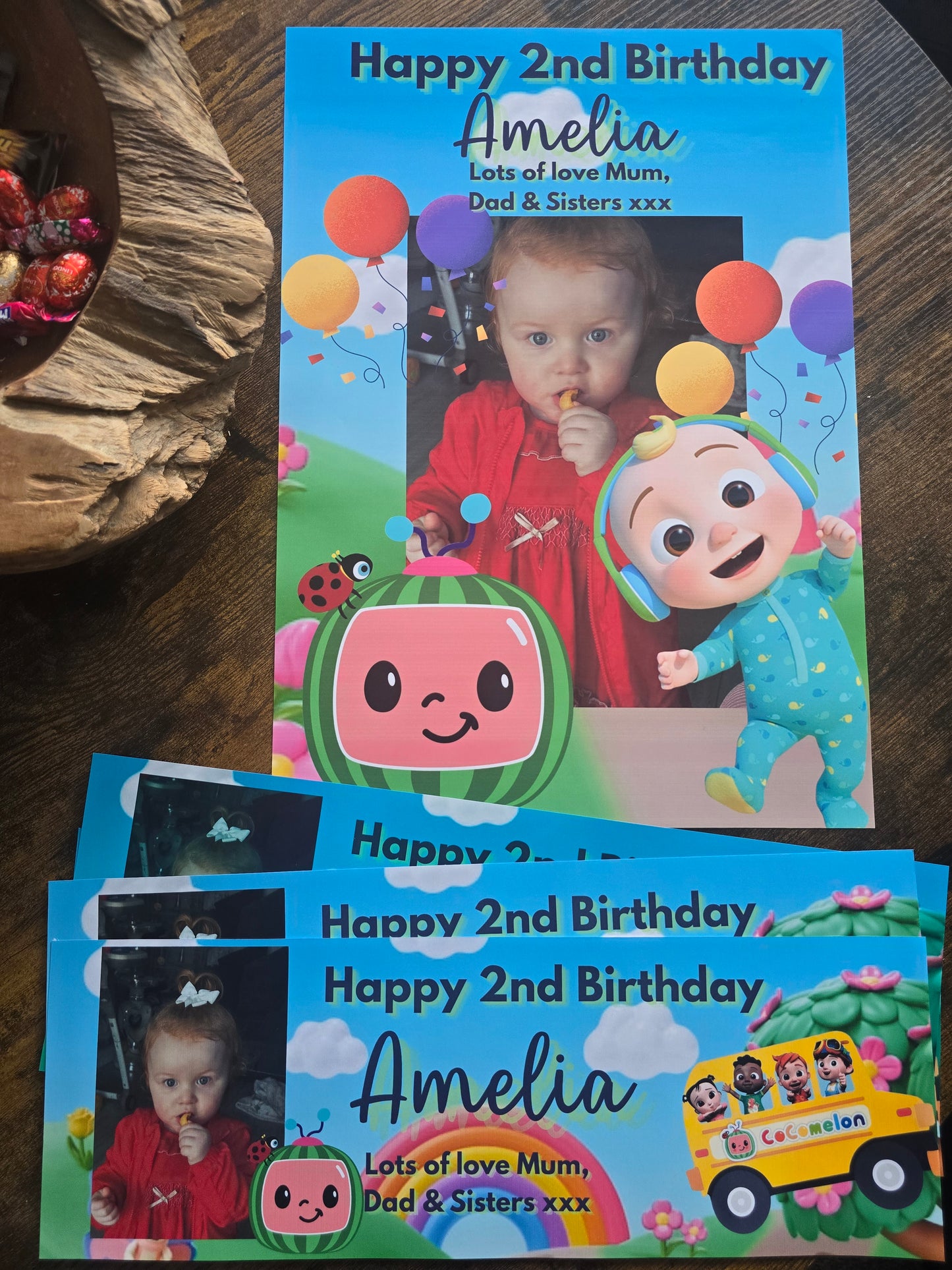 Personalised Birthday Banners & Posters - Custom Birthday Party Decorations -  Photo Banner & Poster