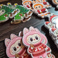 Christmas Labubu Cupcake Toppers