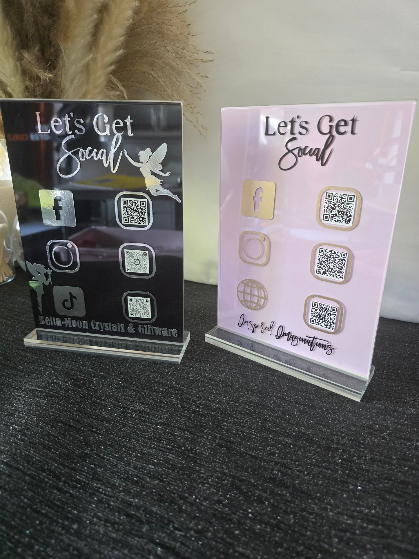 Acrylic QR Code Display Stand