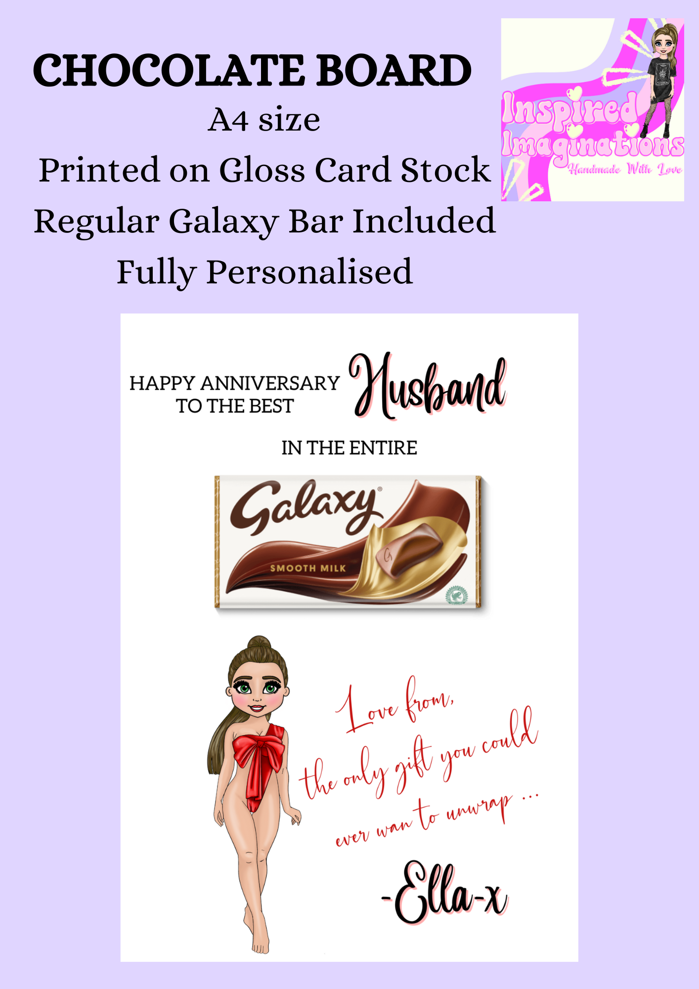Anniversary Husband Chocolate Board