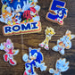 Personalised Speed Hero Cake Topper Set – Custom Name & Age Birthday Cake Decorations – Blue Speed Character Theme