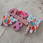 Personalised Fairy Birthday Cake Topper – Custom Name & Age Magical Fairy Party Decoration – Girls Birthday Cake Decor