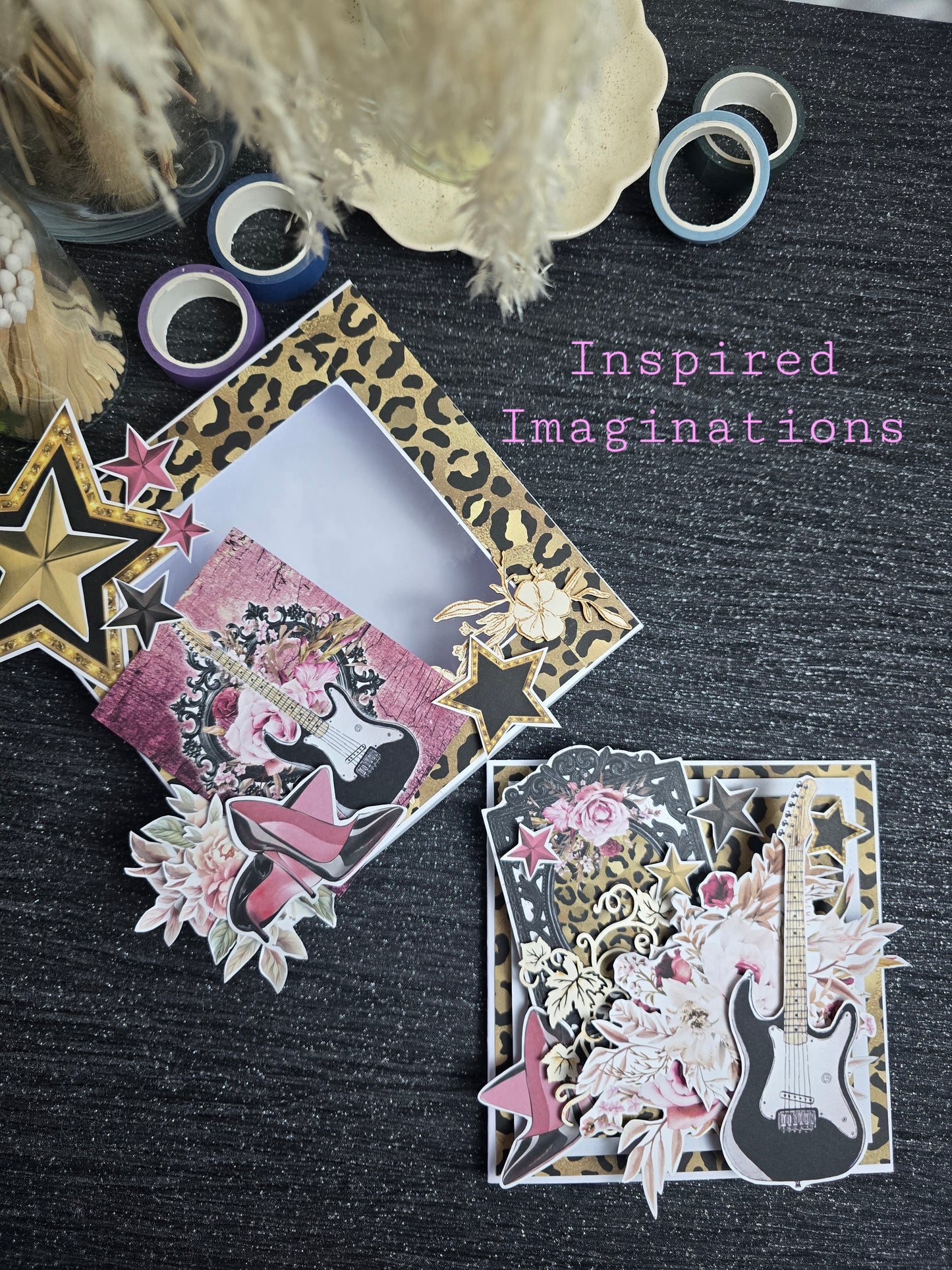Personalised Rock Style Card in a Box – Name & Age Birthday Card
