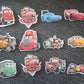 Cartoon Racing Car Cupcake Topper Set 🚗✨