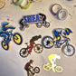 Personalised BMX Bike Cake Topper Set – Cycling Birthday Cake Decorations – BMX Rider Cake Topper