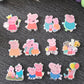 Cute Pink Cartoon Pig Cupcake Topper Set 🩷✨