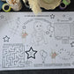 Personalised Colouring & Activity Placemats - A4 & A3 Birthday Party Activity Sheets