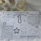 Personalised Colouring & Activity Placemats - A4 & A3 Birthday Party Activity Sheets