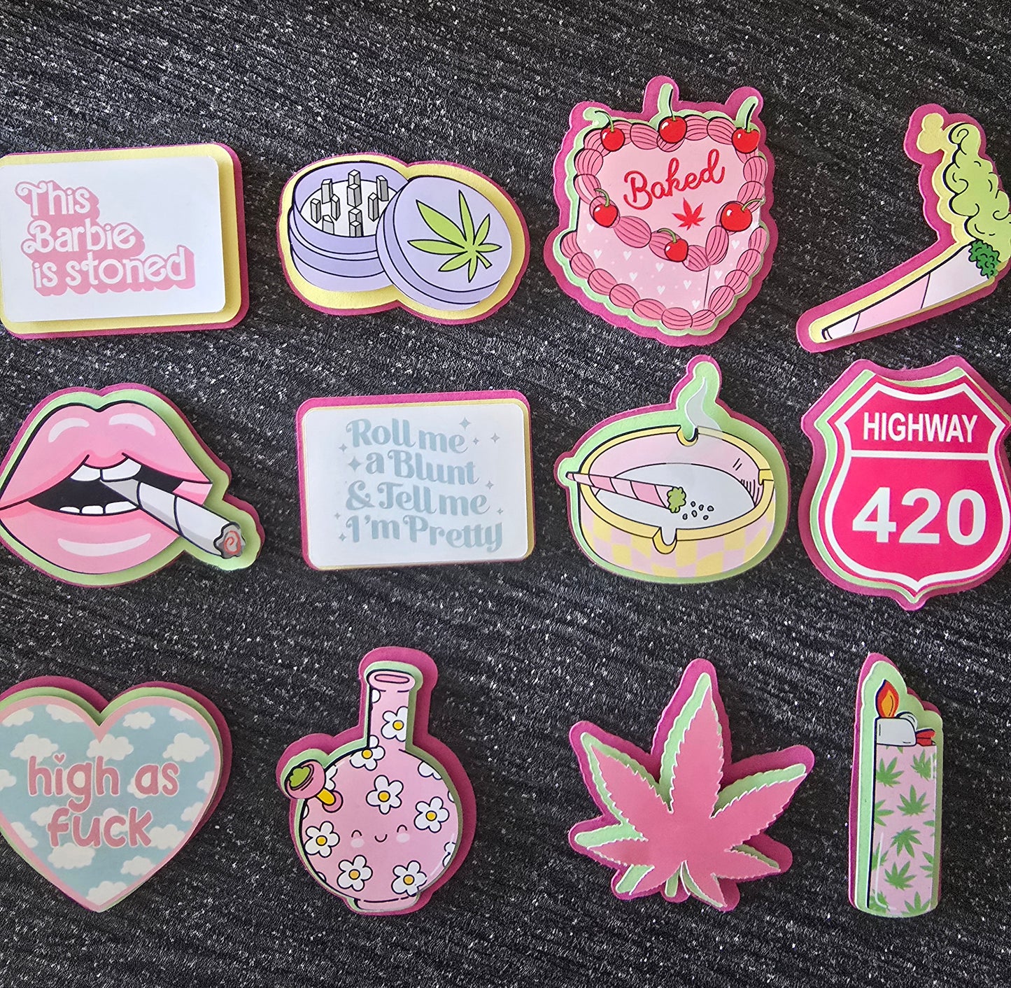 Pink Retro Party Cupcake Topper Set 💕✨