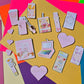 Pink Make Up Cupcake Toppers