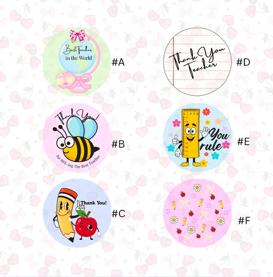 Edible Teachers Cupcake Toppers
