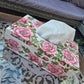 Pink Flowers Tissue Box