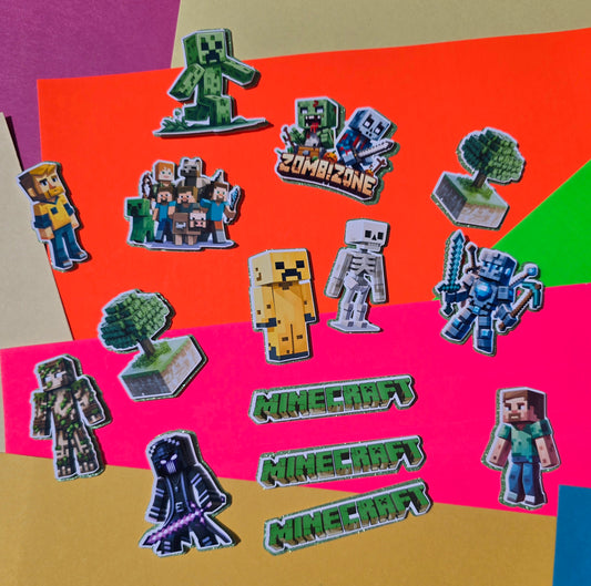 Minecraft Cupcake Toppers
