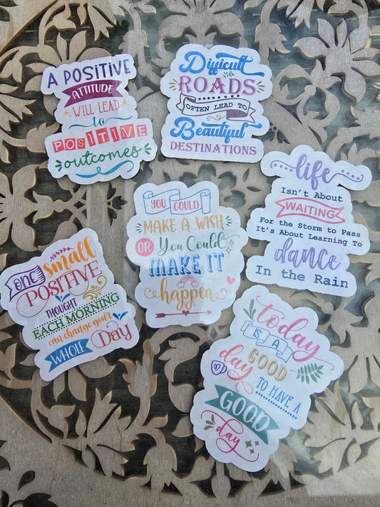 Positive Vibes Stickers Style 4