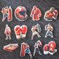 Boxing Theme Cupcake Topper Set 🥊❤️