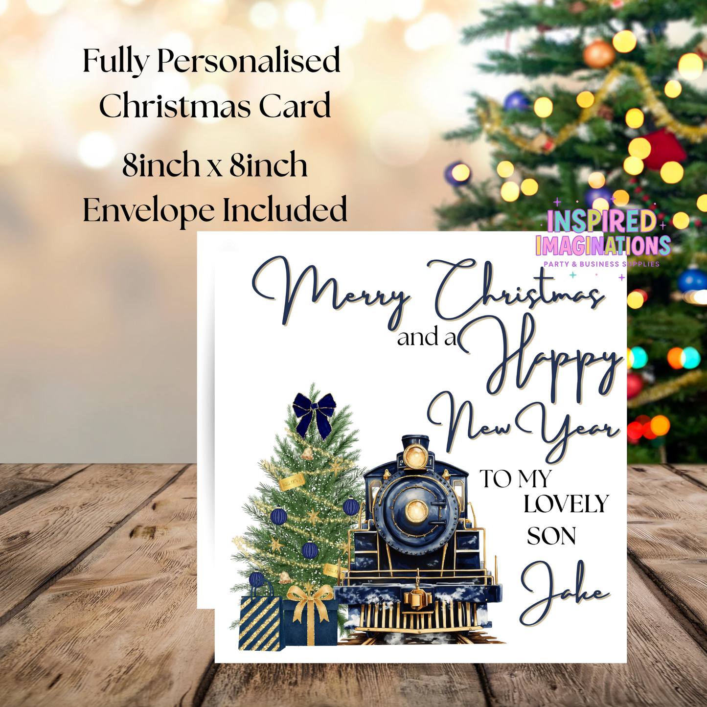 Blue Express Train Christmas Cars