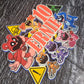 Cartoon Hazard Birthday Cake Topper - Personalised Name & Age - Kids Fun Character Party Decorations