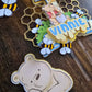 Personalised Honey Bear Cake Topper Set – Custom Name & Age Birthday Decoration – Bee Theme Party