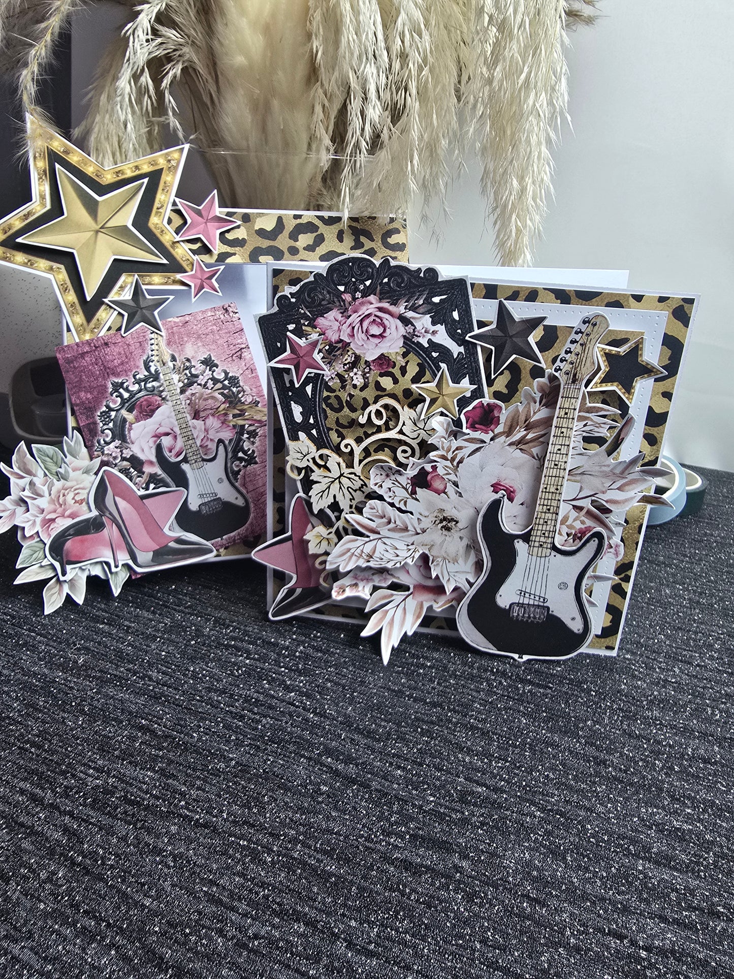 Personalised Rock Style Card in a Box – Name & Age Birthday Card