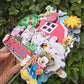 Personalised Farm Birthday Cake Topper – Custom Name & Age Barnyard Party Decoration – Farm Animal Cake Decor