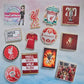 Red Football Cupcake Toppers