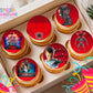 Mystery TV Series Edible Cupcake Toppers – 12 Retro Horror Cupcake Decorations – Icing Sheet or Rice Paper Edible Cake Toppers