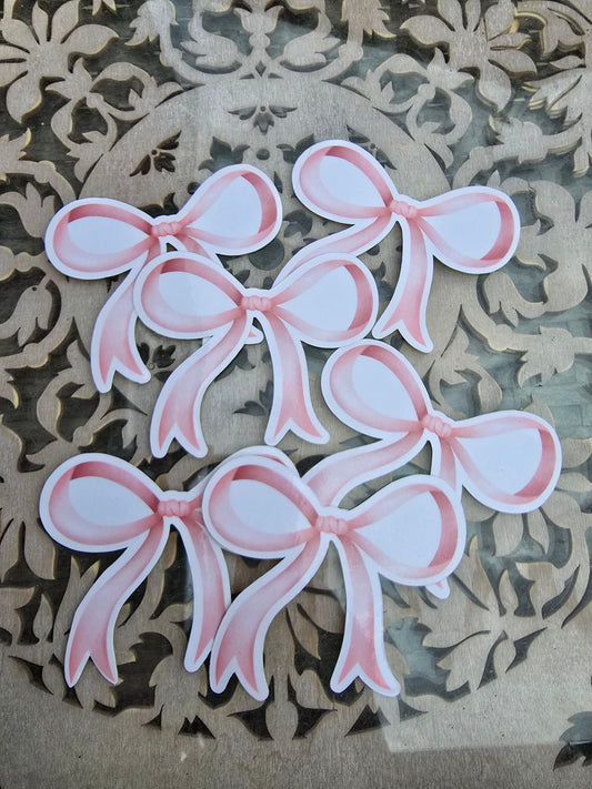 Pink Bow Stickers Style 2